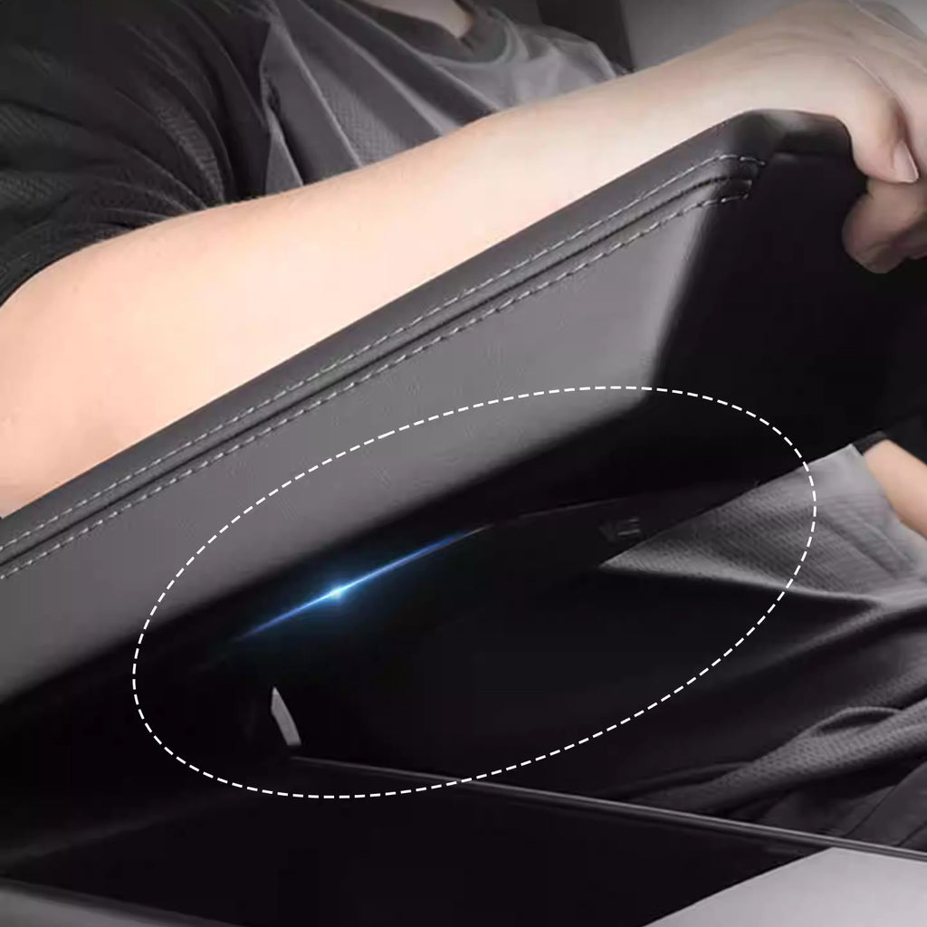 CUTIM Hidden Armrest Storage Box for Tesla Model Y Juniper & Model 3 Highland