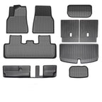 All Weather TPE Floor Mats for Tesla Model Y 7 Seats