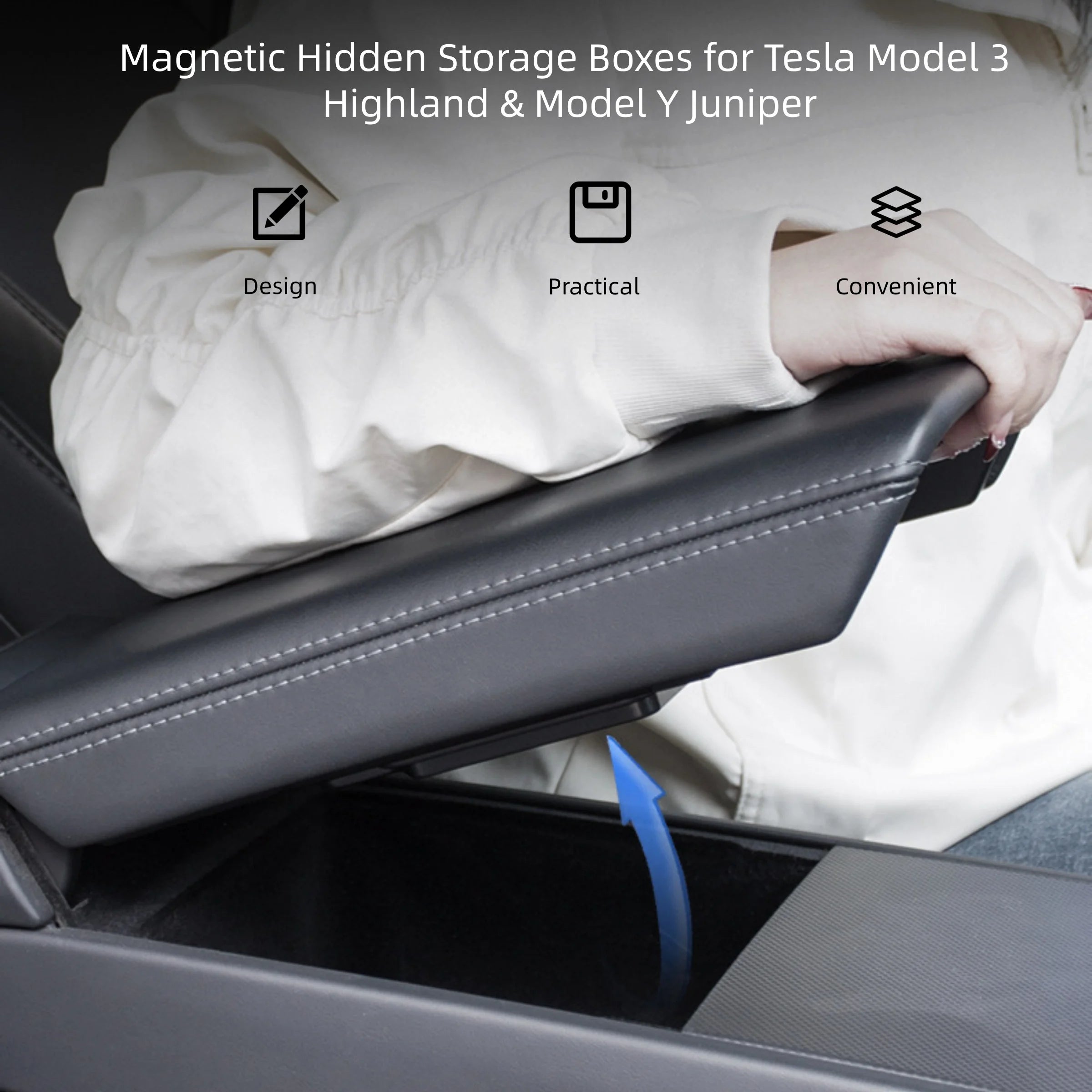 CUTIM Model 3 / Y Armrest Cover - PU Leather