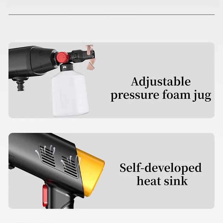 CUTIM Wireless Car Wash Machine for Home Use with High-Pressure Water Gun For Tesla