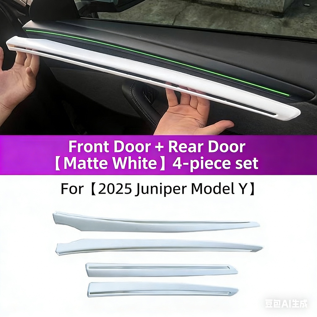 CUTIM Door trim decorative inserts for interior For Tesla Model Y Juniper