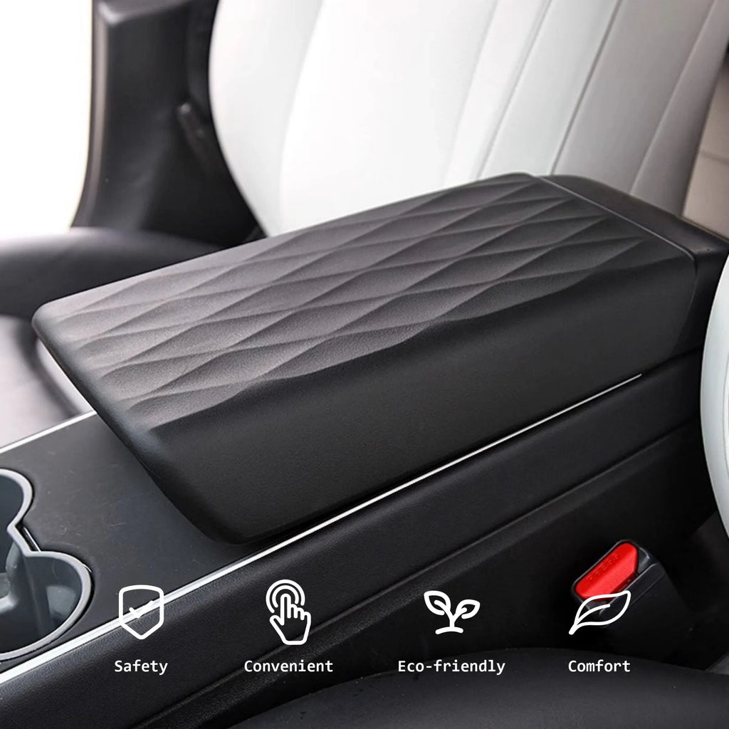 Tesla Armrest Cover for Model 3/Y – TPE Center Console Armrest Protector