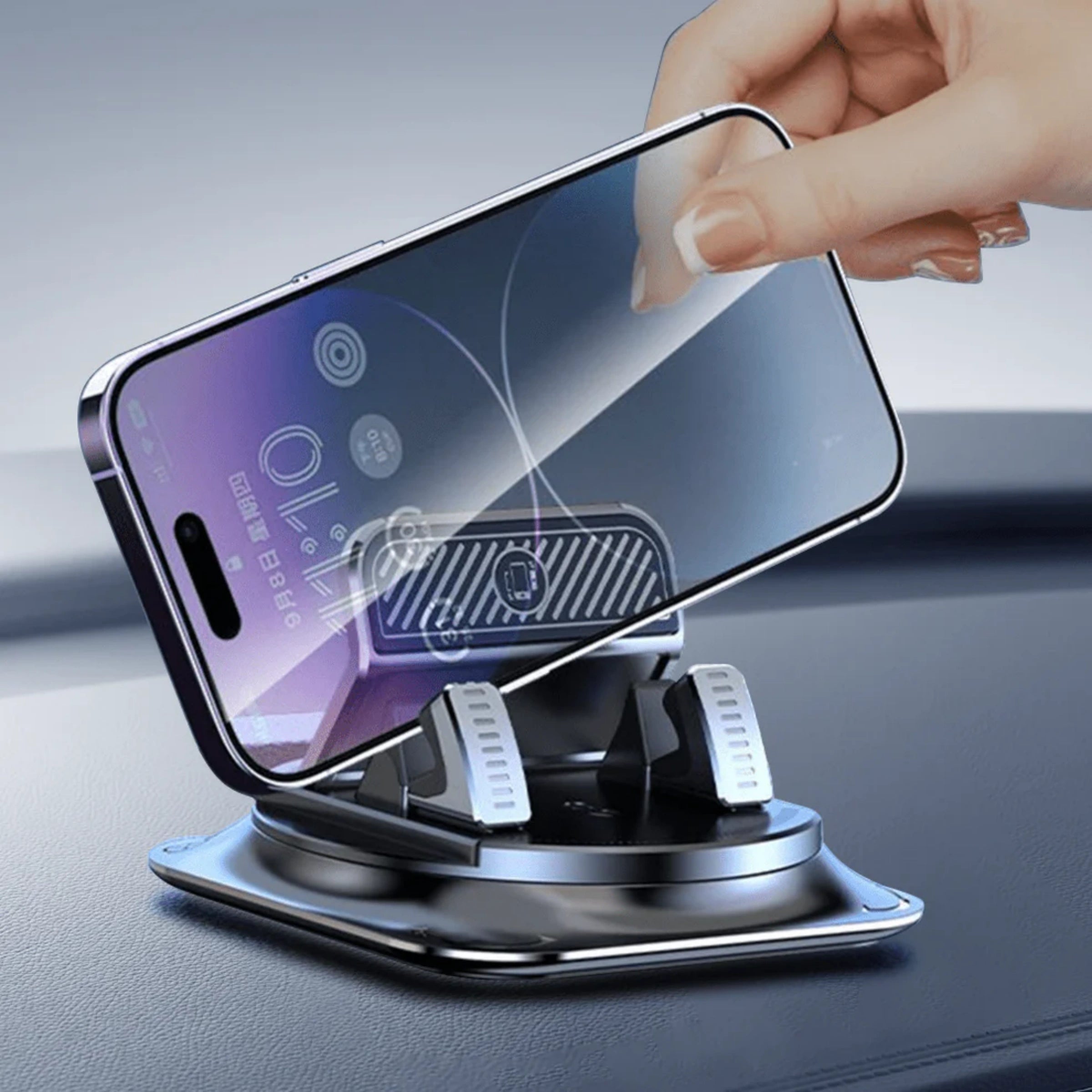 Tesla Dashboard Phone Holder – Adjustable Magnetic Mount For  Model 3 Highland and Model Y Juniper