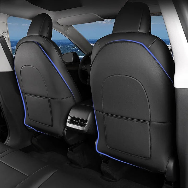 Seat Back Kick Protector for Tesla Model Y Juniper - Premium Napa Leather