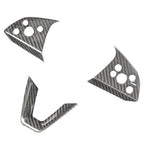 Dry Carbon Fiber Steering Wheel Trim Cover for Model 3 Highland / Model Y Juniper (3 Pieces)