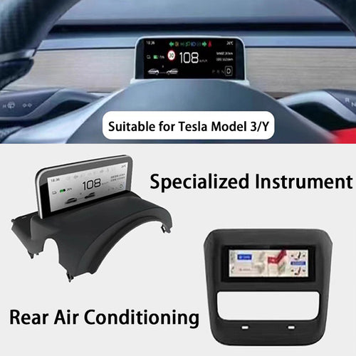 CUTIM 4.6 inch Mini Dashboard Display Screen for Tesla Model 3/Y