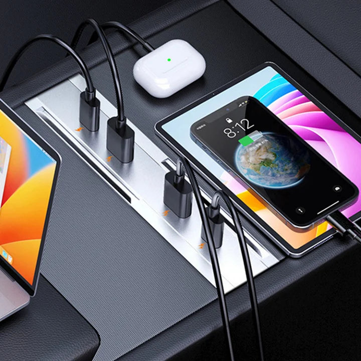 CUTIM USB Hub Central Control Expansion Dock for Tesla Model 3 Highland & New Model Y