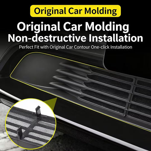 CUTIM All-in-One Protection Suite: Split Insect Net & Water Barrier for Tesla Model 3/Y