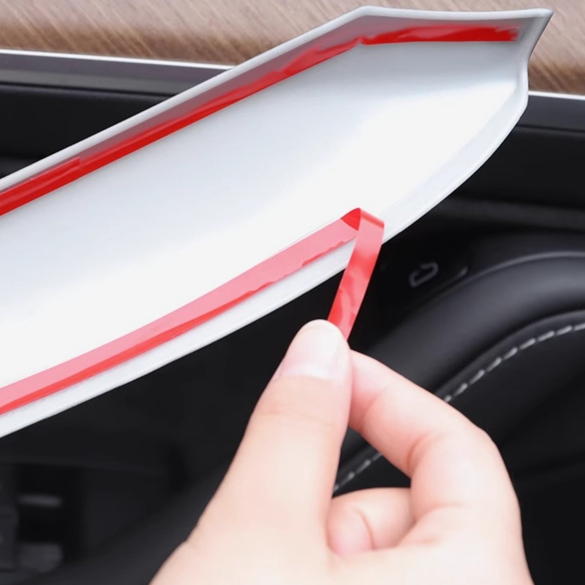 Replacement Real Carbon Fiber Door Trim Panel for Tesla Model 3/Y