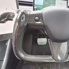Yoke Full Carbon Fiber Steering Wheel for Tesla Model 3 / Y