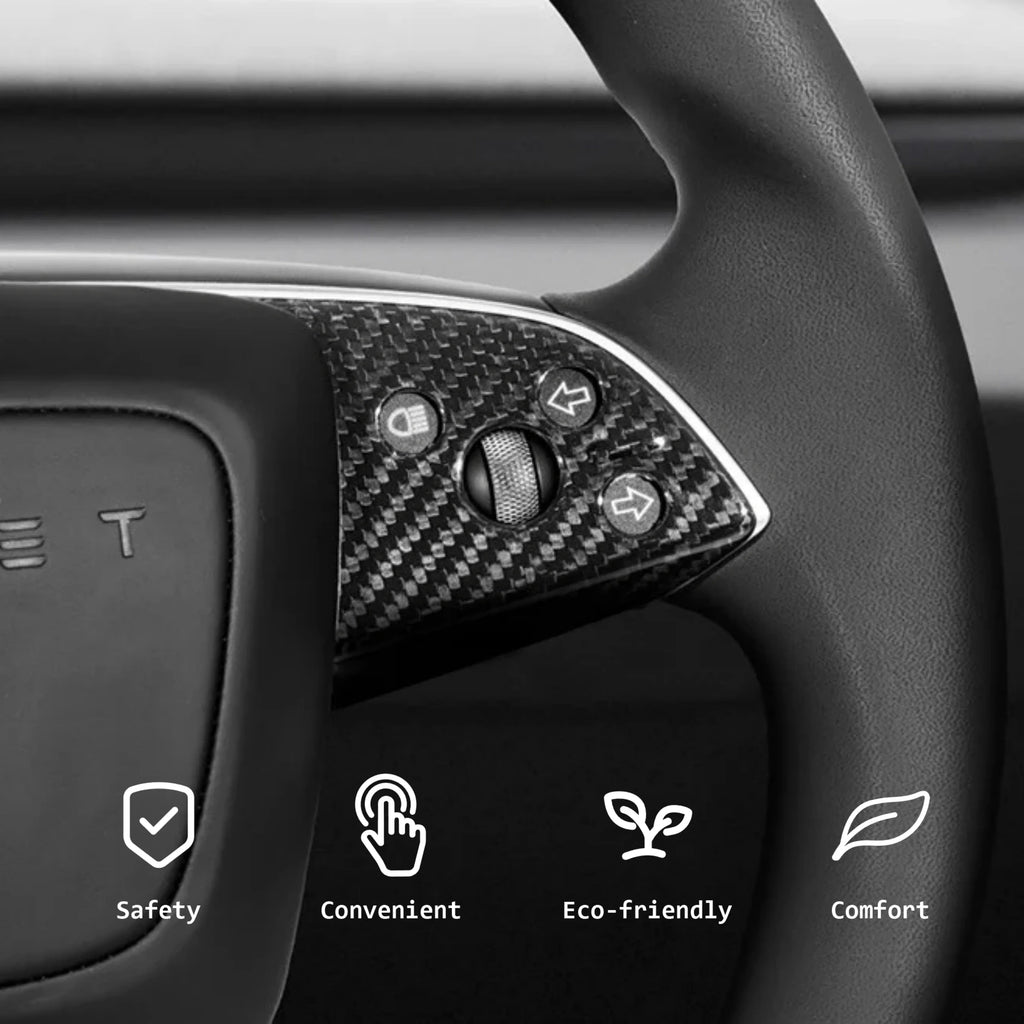 Tesla Model Y Juniper & Model 3 Highland Carbon Fiber Airbag Trim Cover