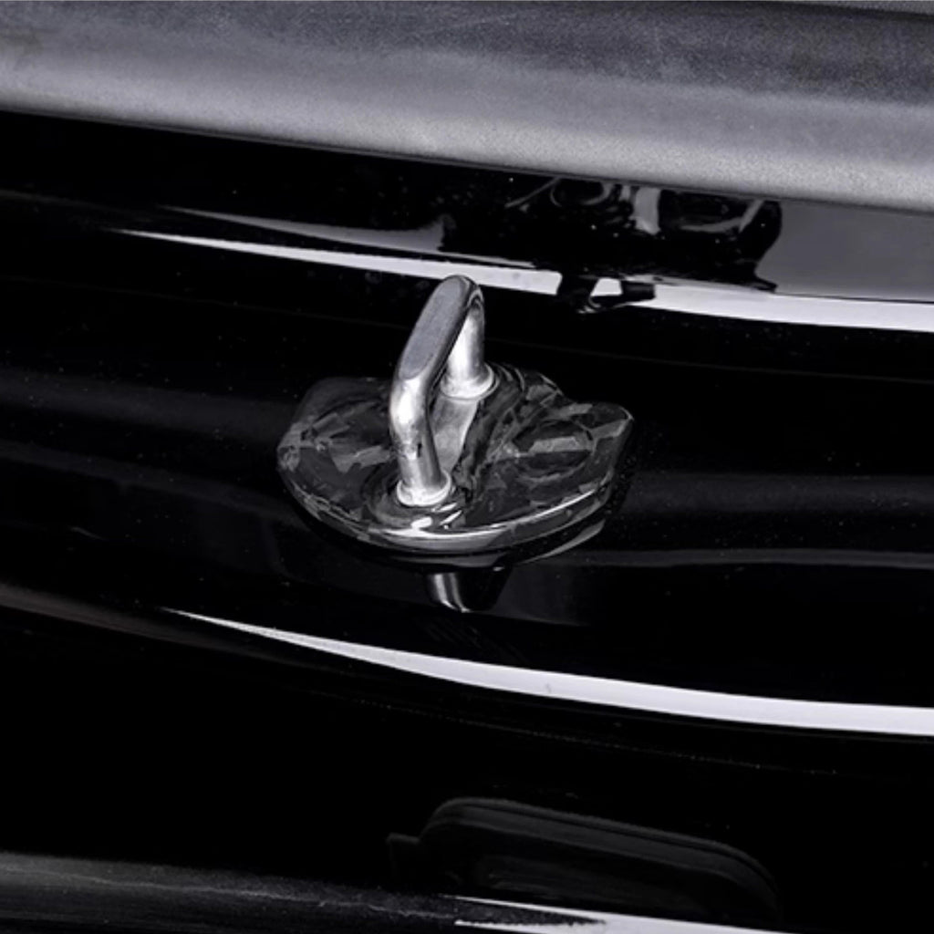 Real Dry Carbon Fiber Door Lock Cover for Tesla Model 3 & Model Y Juniper