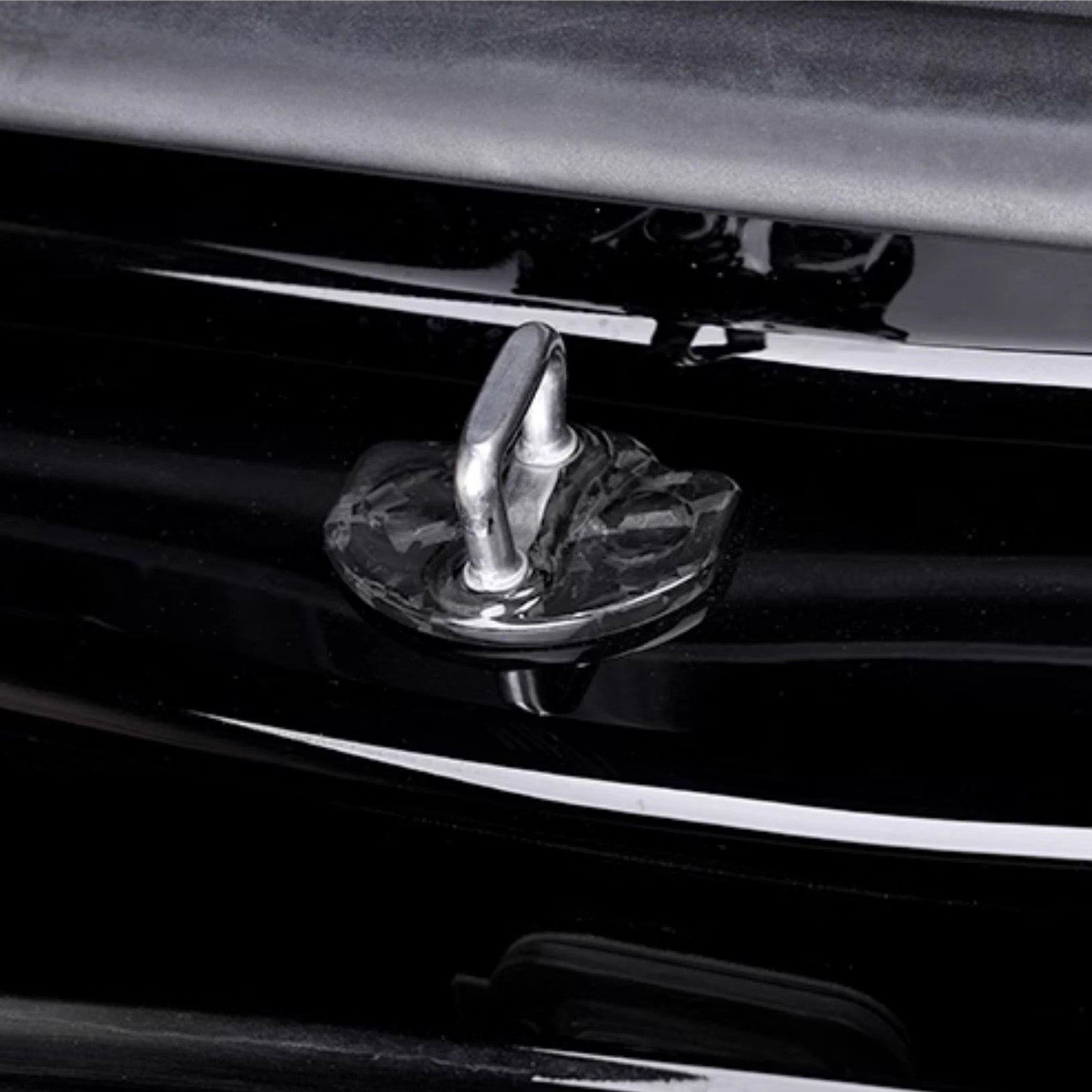 Real Dry Carbon Fiber Door Lock Cover for Tesla Model 3 & Model Y Juniper