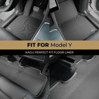 Tesla Model Y 3D All-Weather Floor Mats – Full Coverage (LHD)