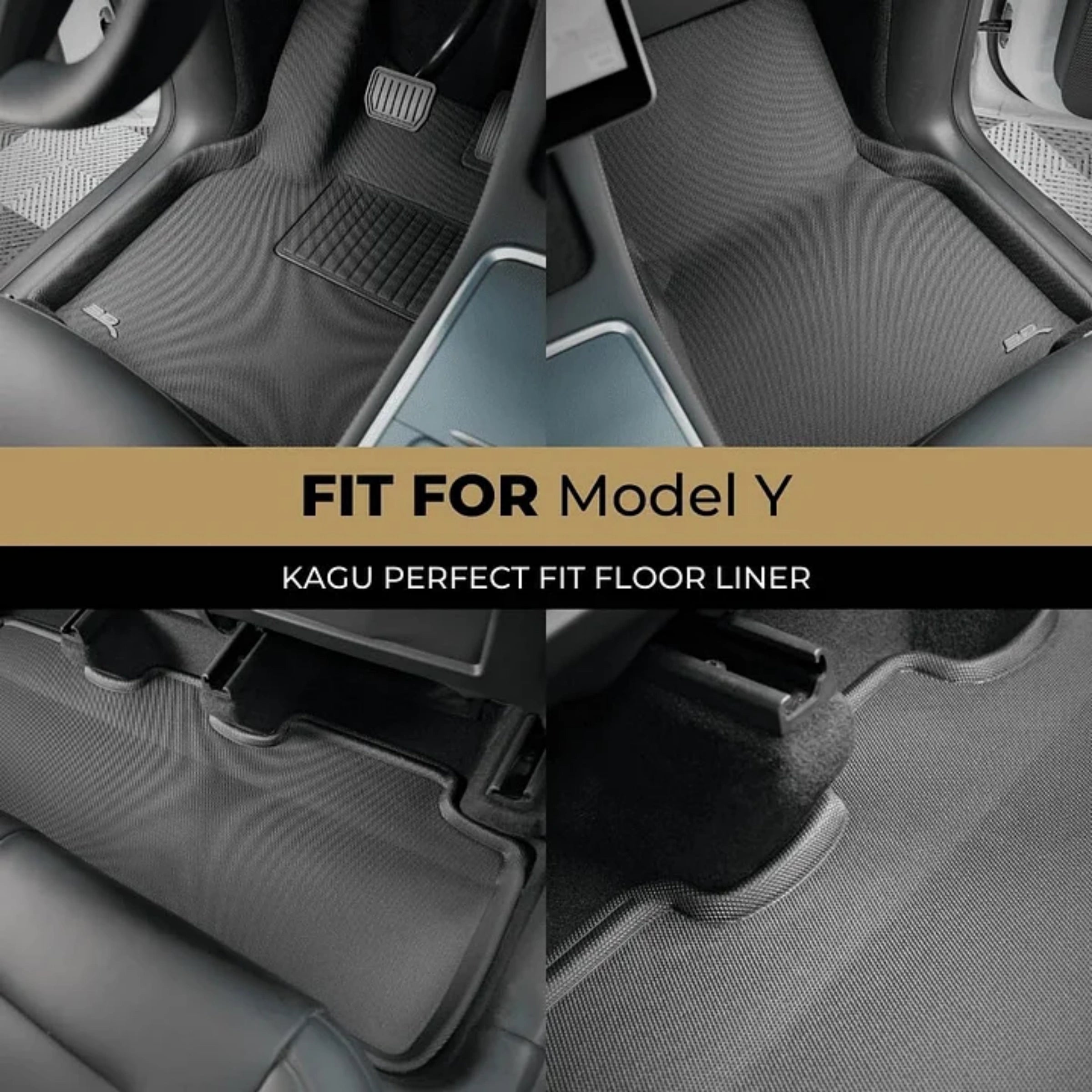 Tesla Model Y 3D All-Weather Floor Mats – Full Coverage (LHD)