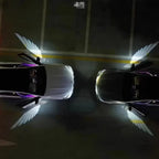 CUTIM Model 3 Highland & New Model Y Angel Wings Rearview Mirror Welcome Light