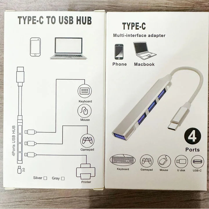 CUTIM Tesla USB Tepy C Hub suitable for Model 3/Y/S/X 4 in 1 USB 3.0 Ports