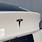 Tesla Front T & Rear Black Emblem Set