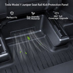 CUTIM Seat Slide Rail Anti-Kick Guards for Tesla Model Y Juniper