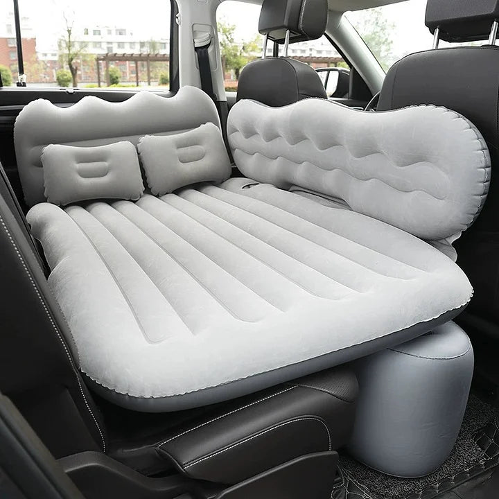 CUTIM Universal Flocking Car Inflatable Mattress Foldable Back Seat Sleeping Pad For Tesla