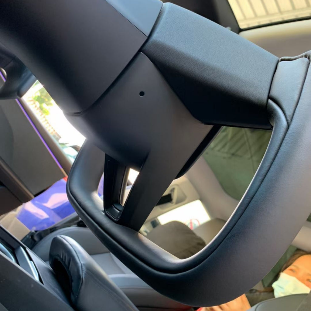 CUTIM Yoke Plaid Steering Wheel for Model 3 Highland Model Y Juniper