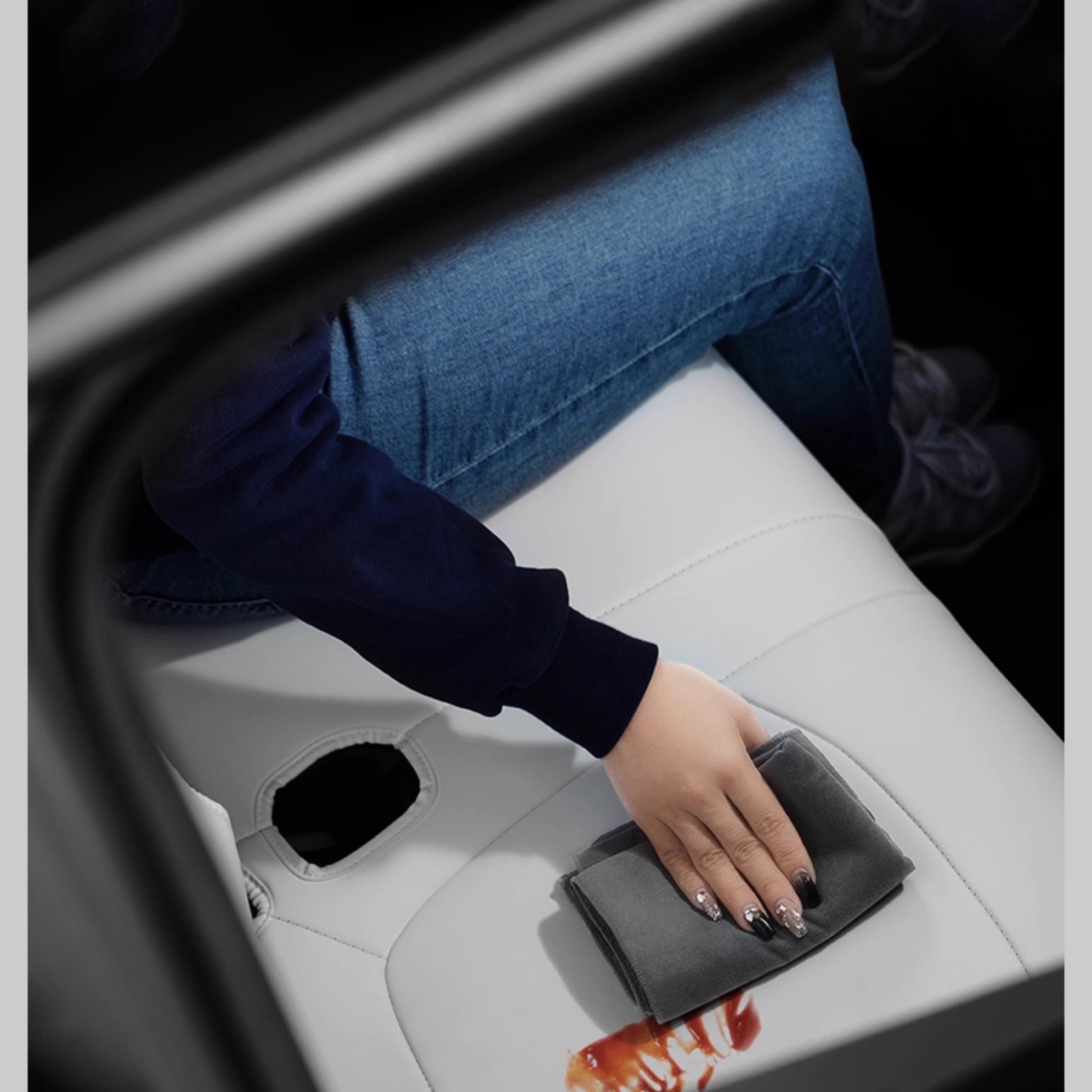 CUTIM Seat Covers for Only Front Seats/Rear Seats for Tesla Model 3 & Model Y