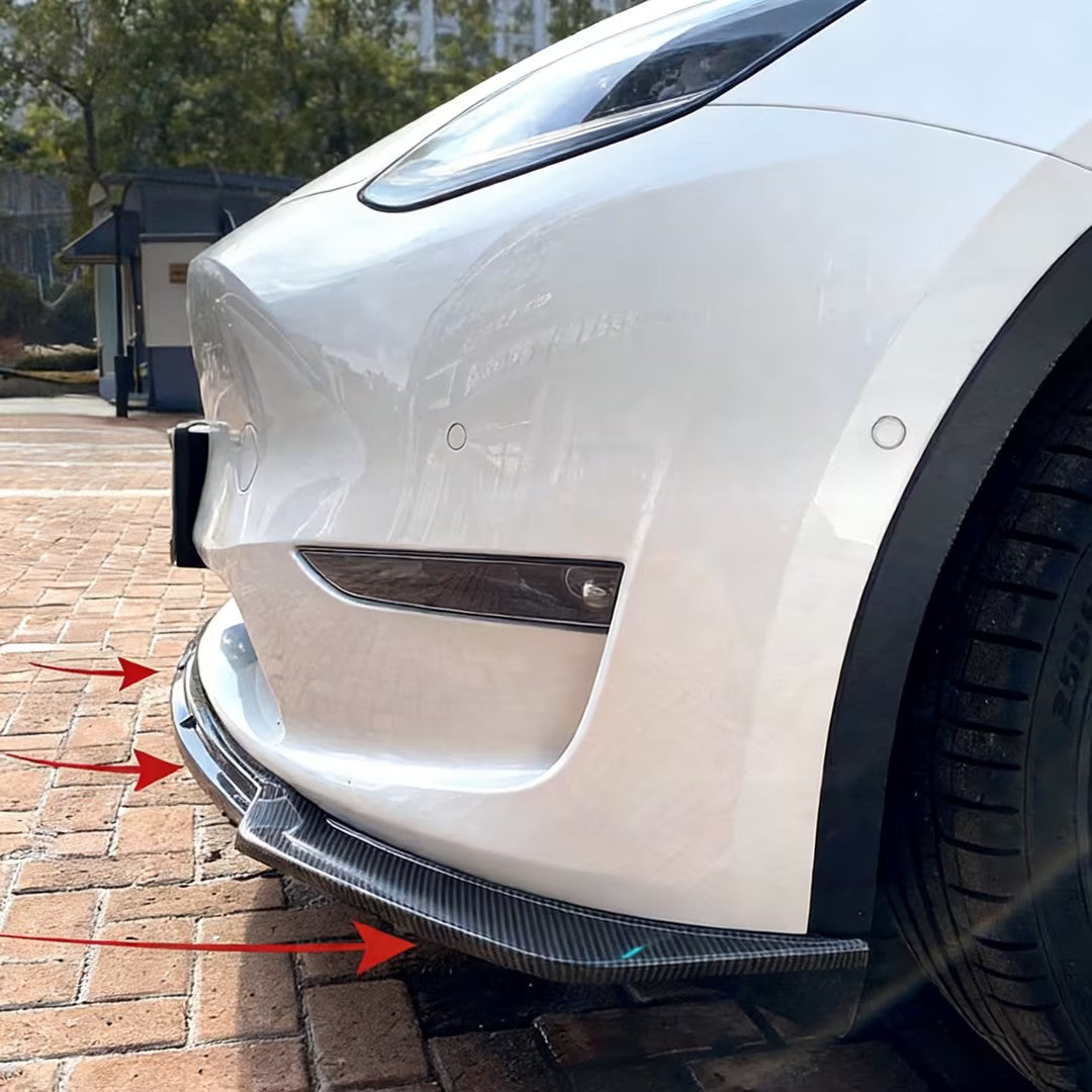 CUTIM For Tesla Model Y Front Splitter Lip & Bumper Surround Modification Kit