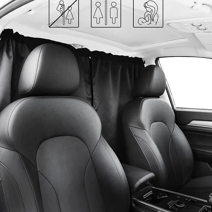 Tesla Rear Privacy Divider Curtain for Model 3/Y/S/X – Blackout Sunshade Partition