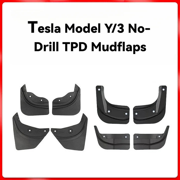 Tesla Mud Flaps Splash Guards 4PCS for Model 3/Y