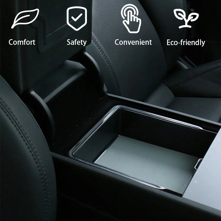 Center Console Tray & Armrest Organizer for Tesla Model 3 Highland & Model Y Juniper