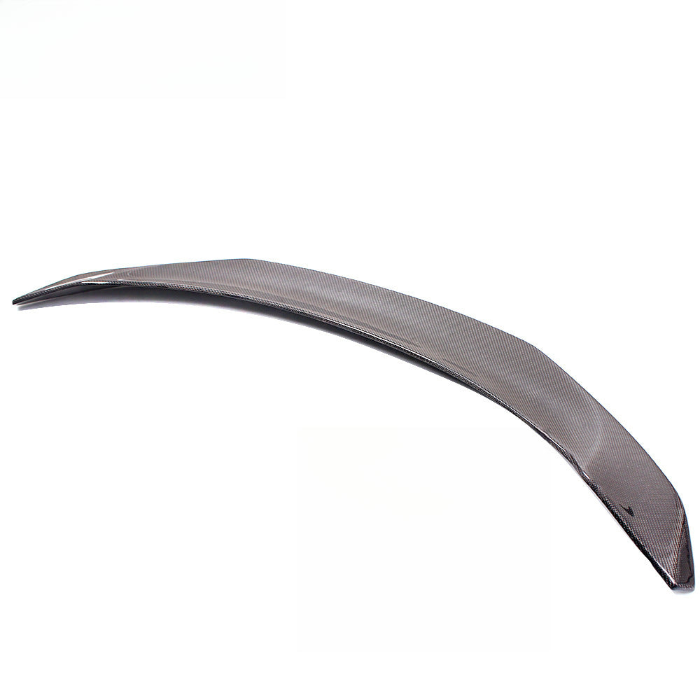 Tesla V-Style Carbon Fiber Rear Spoiler - Drill-Free Car Modification Aerodynamic Wing