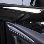 Carbon Fiber Door Panel Trim for Tesla Model 3 / Model Y (2-Piece Set)