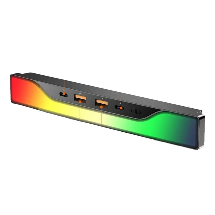 Center Console USB Hub with Ambient Lighting for Model Y Juniper & Model 3 Highland