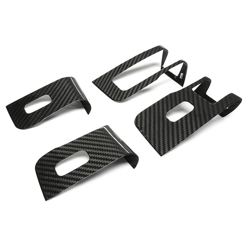 Dry Carbon Fiber Window & Door Switch Covers for Tesla Model Y / Model 3 (Left Hand Drive)