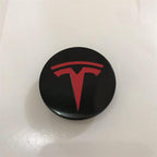 CUTIM Tesla Wheel Center Cap Emblem - Car Wheel Hub Cover Badge