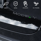 Model 3 / Y T Logo Overlay Front & Rear – Real Carbon Fiber Exterior