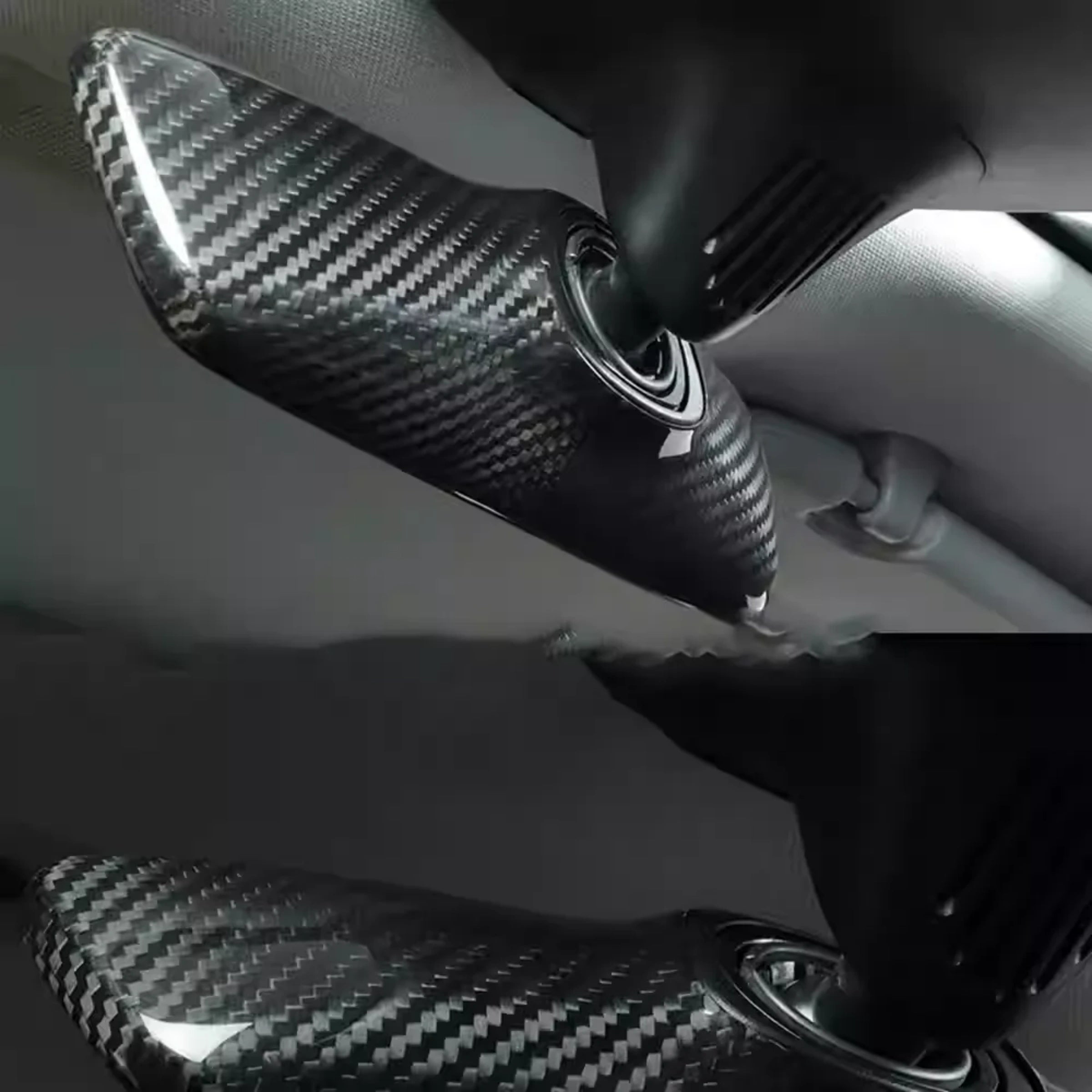 Dry Carbon Fiber Interior Rearview Mirror Cover for Tesla Model 3 / Y