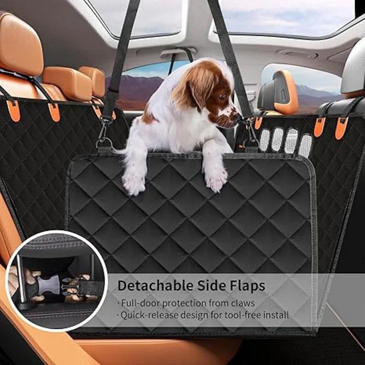 Waterproof Dog Seat Cover with Visible Mesh Window for Tesla