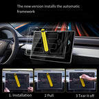 CUTIM Front & Rear Display Tempered Glass Screen Protector for Model Y Juniper / 3 Highland