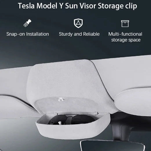 CUTIM Sunglass Holder Storage Clip for Tesla Model Y