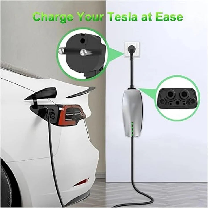 CUTIM European Schuko Home Charging Adapter for Tesla Gen 2 Mobile Connector