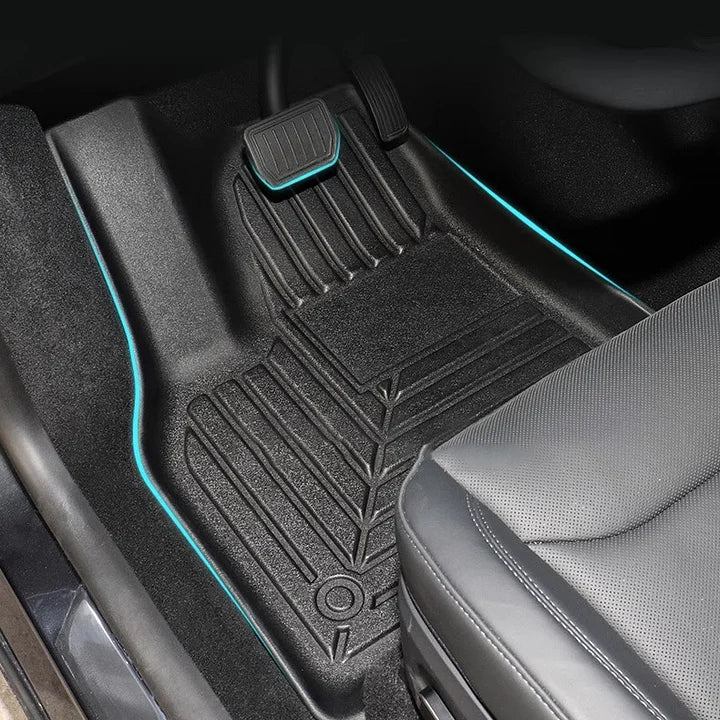 TPE + Carpet Double Layer Floor Mats for Tesla Model Y Juniper