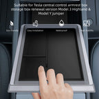 Central Control Armrest Box Storage Box Renewal Version for Tesla Model 3 Highland & Model Y Juniper