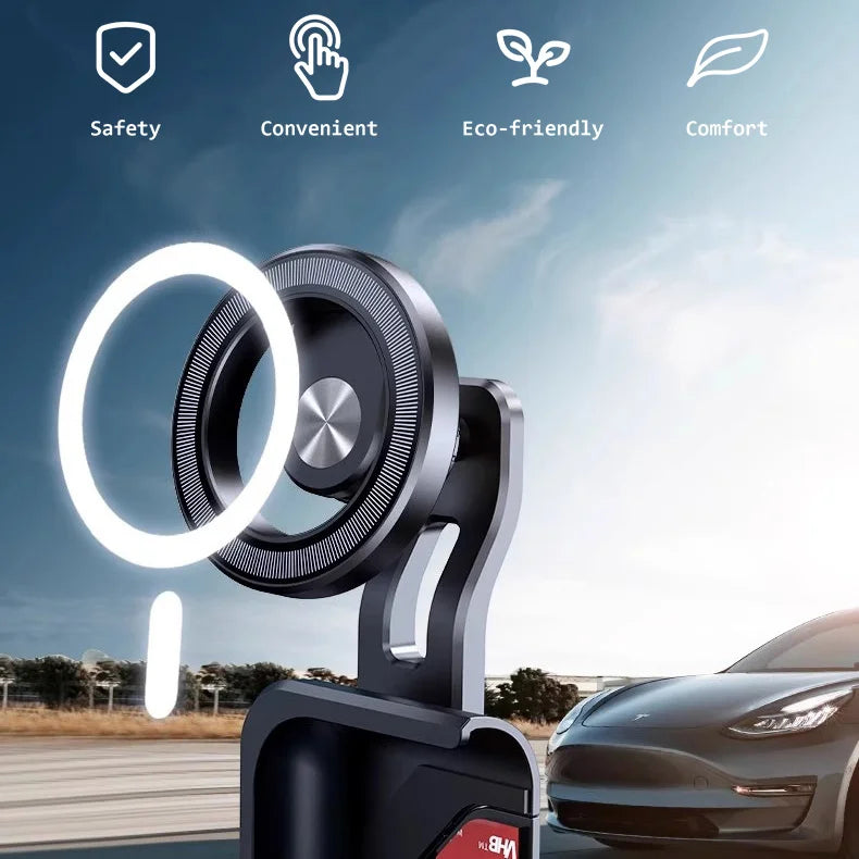 Magnetic Phone Holder for Tesla Model 3/Y – Dashboard Navigation Mount