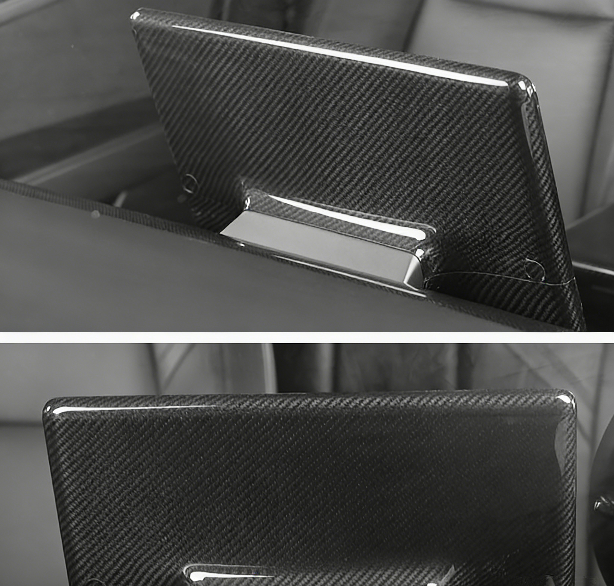 Center Console Touchscreen Display Carbon Fiber Cover for Tesla Model 3 & Model Y