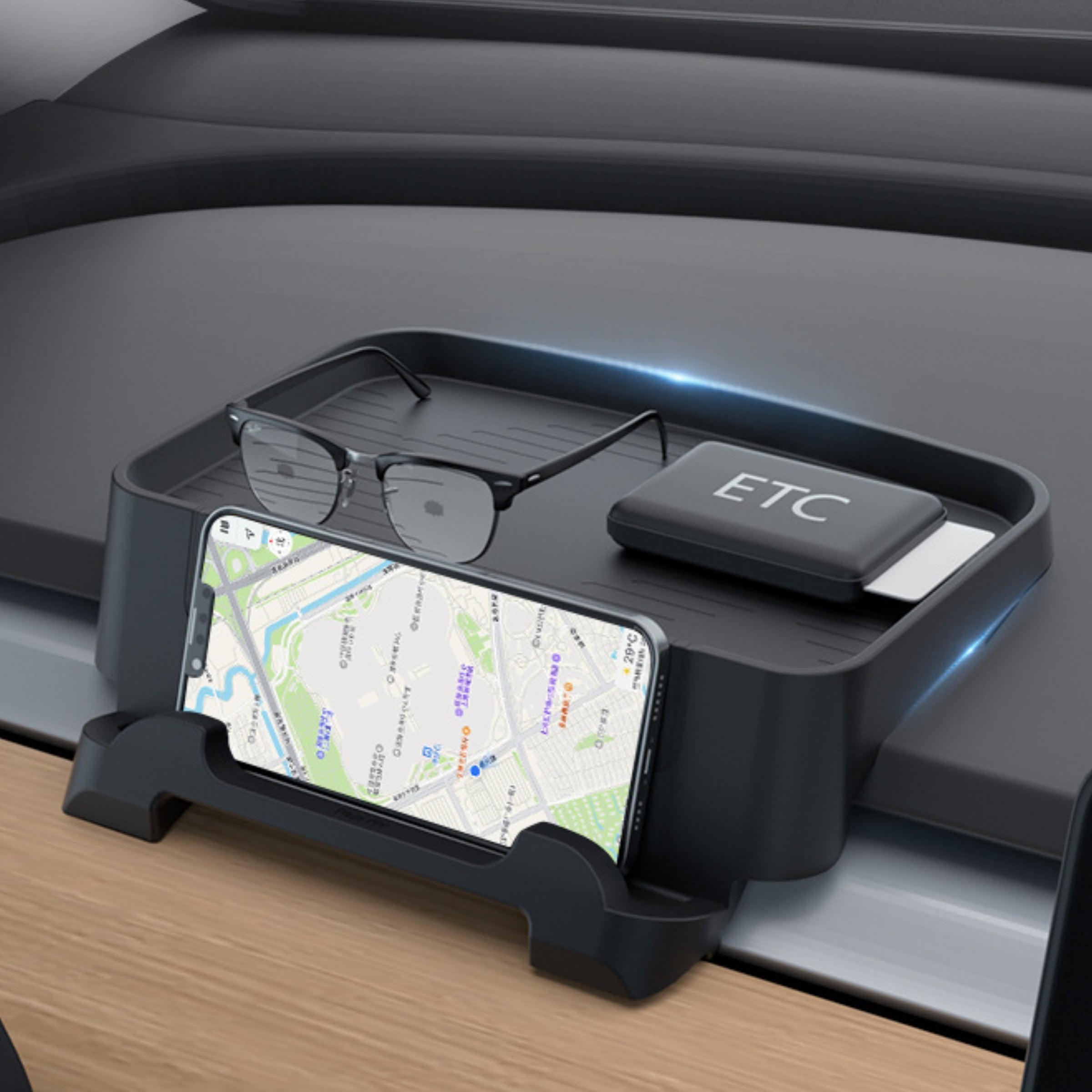 CUTIM Dashboard Concealed Tray For Tesla Model 3 Highland /Y