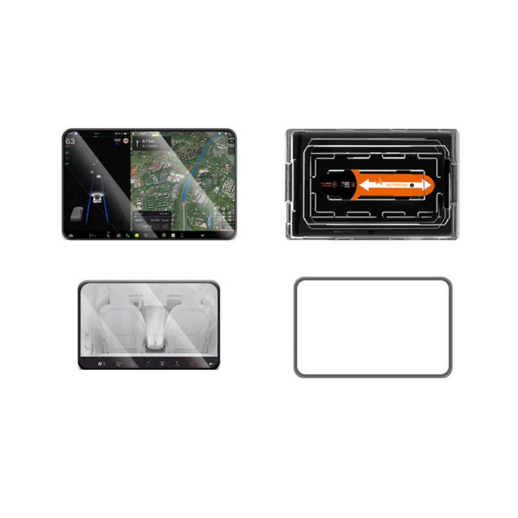 CUTIM Central control screen tempered film for Tesla Model 3 Highland & New Model Y