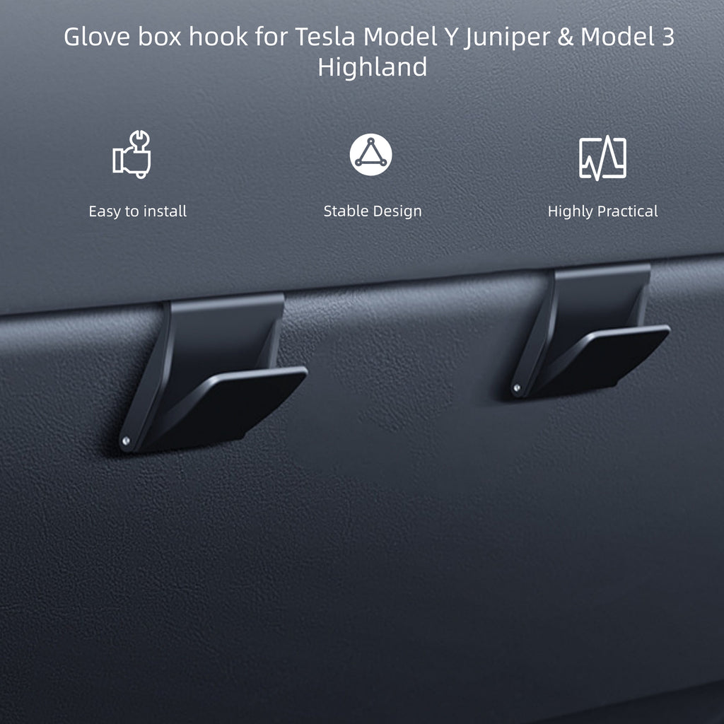 Glove Box Hook for Tesla Model 3 Highland & Model Y Juniper