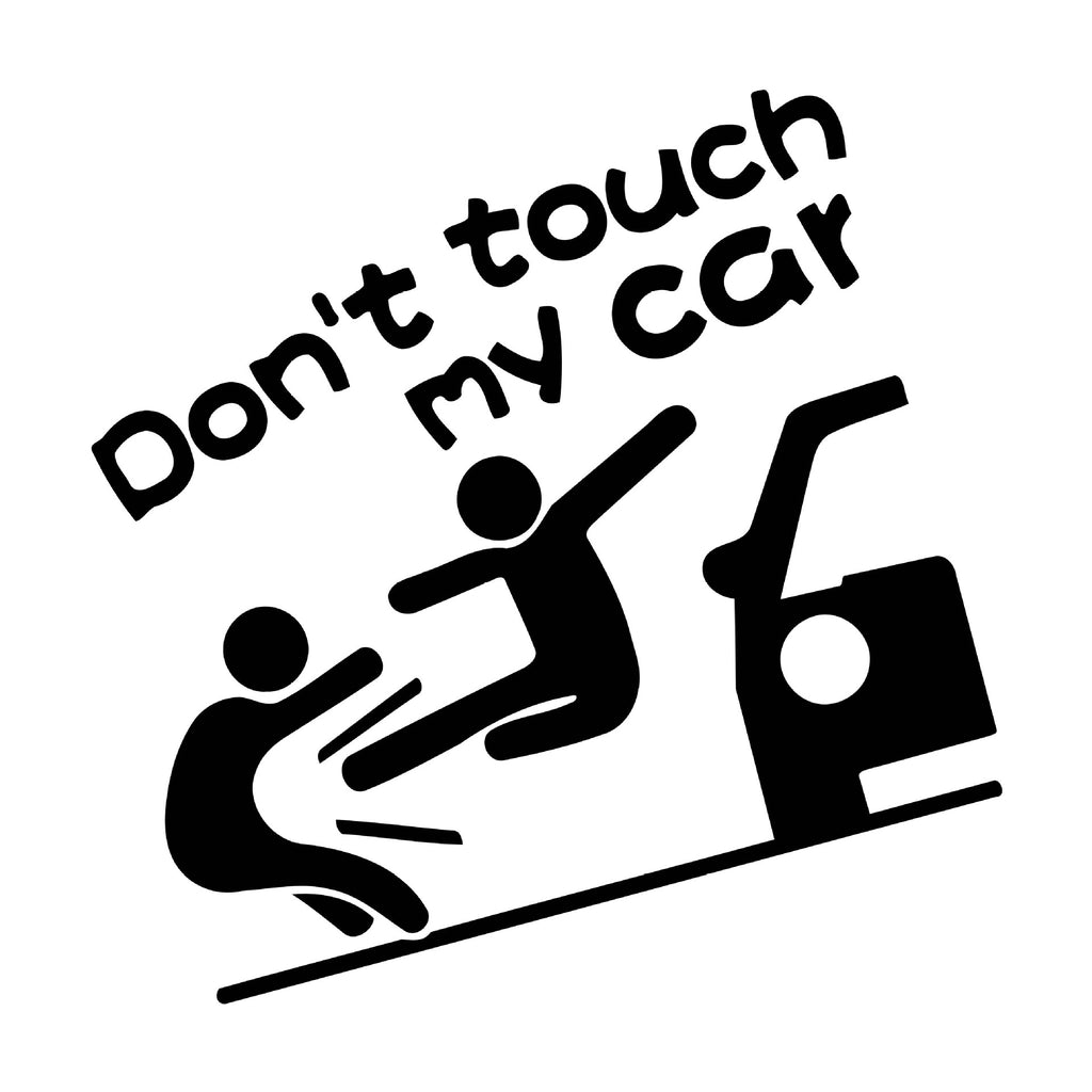 CUTIM Don't touch my car Reflective car decal