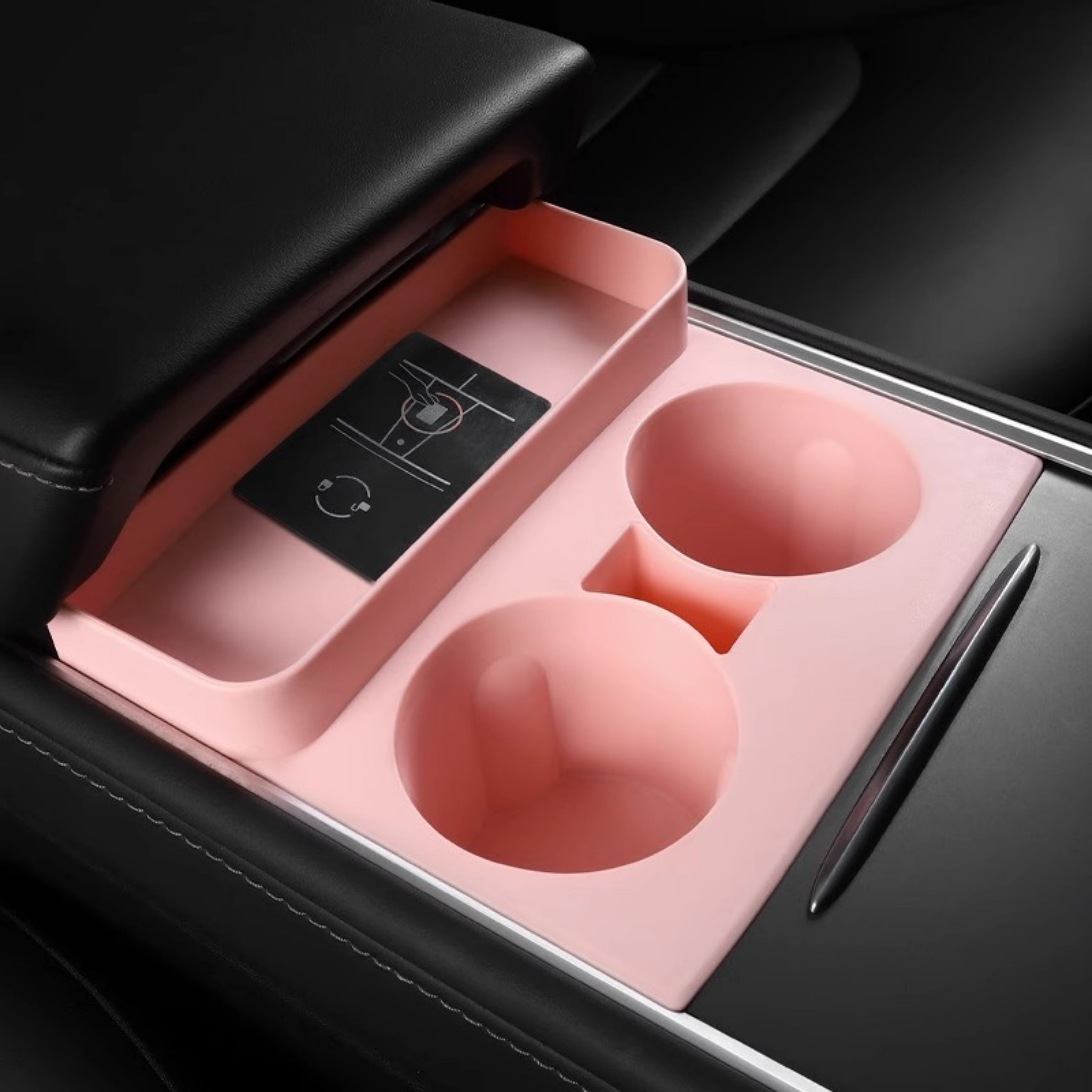 CUTIM Center Console Silicone Cup Holder For Tesla Model 3/Y